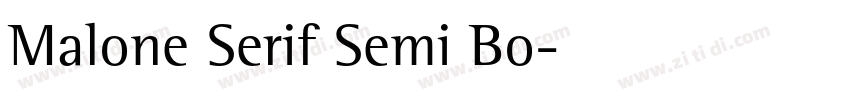 Malone Serif Semi Bo字体转换